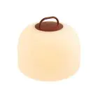 Nordlux Tafellamp Kettle To-Go Portable Accu Rood 6.8W 450lm - 827 Zeer Warm Wit | 3-Staps Dimbaar 
